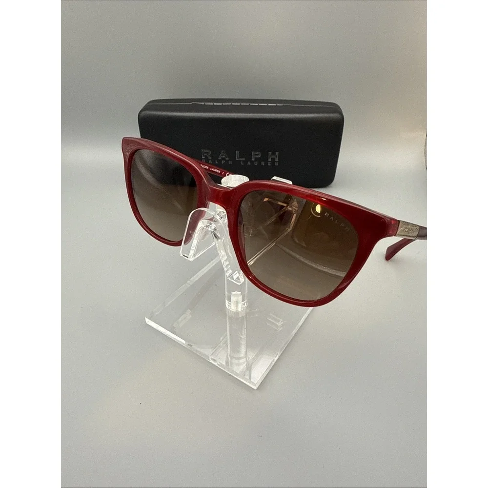 RALPH LAUREN RA5206 RED GRADIENT AUTHENTIC SUNGLASSES 51-20-135LOGO SIDES & CASE